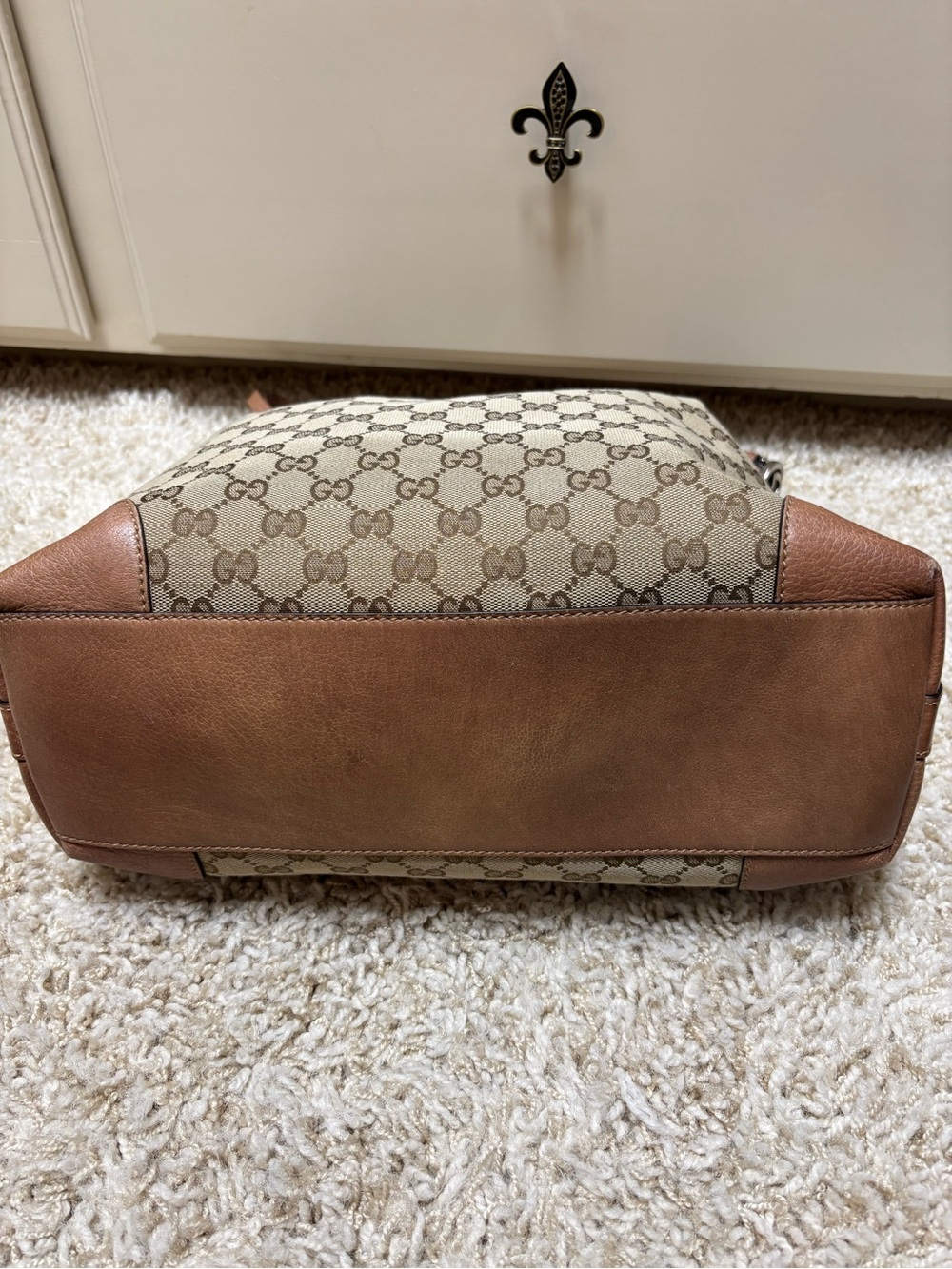 Gucci Beige and Brown GG Canvas Hobo Bag - Picture 11 of 16
